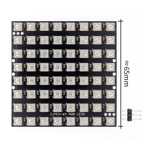 10 stücke WS2812 LED 5050 RGB 8x8 64 LED Matrix