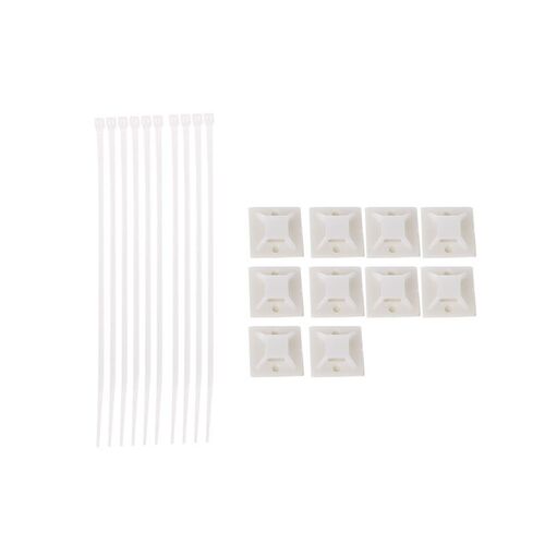 10pcs Self-adhesive Nylon plastic Cable Ties 11.5cm Zip Ties