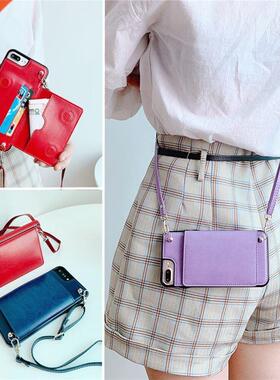 Wallet phone case with strap for Samsung Galaxy S9 S10E S20