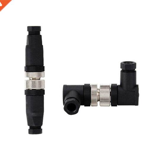 M12 Sensor Connector Waterproof Male&p;female Plug Screw Thr