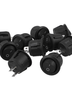 10Pcs AC 125V 10A 6A 250V On Off Snap in SPST Round Boat Roc