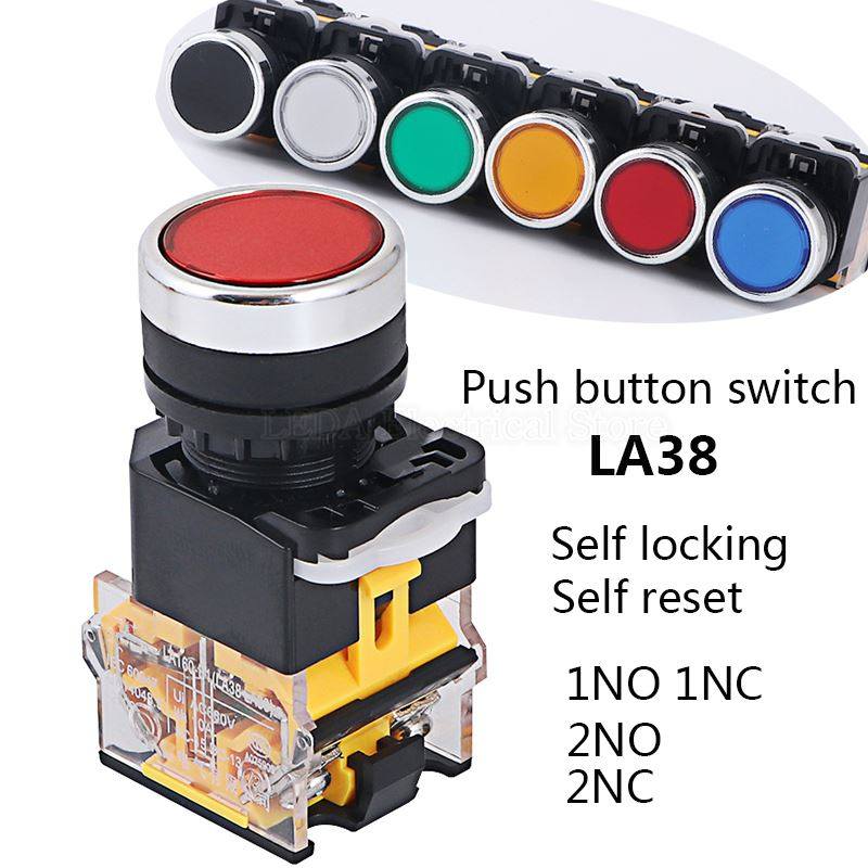 la8-11bnzs on-off 2no1nc momentary/latching push button