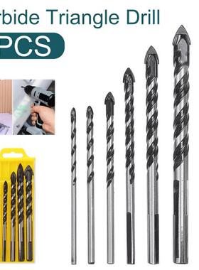 7pcs 3-12mm Threaded Aolly Wall Tle Concrete Drll Carbde