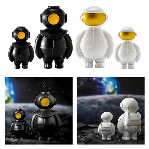 Resin Astronaut Action Figure Arts Doll Living Room Bedroom