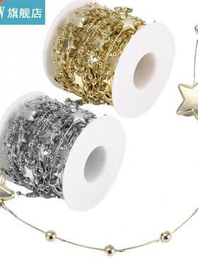 10 Meters Bead Chain ABS Electroplated Pearl Chain Fiver- Po