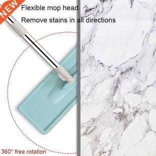 Flat Squeeze Lazy Spinning Mop bucket with microfiber Pads H