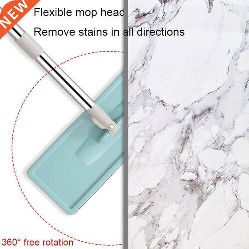 Flat Squeeze Lazy Spinning Mop bucket with microfiber Pads H