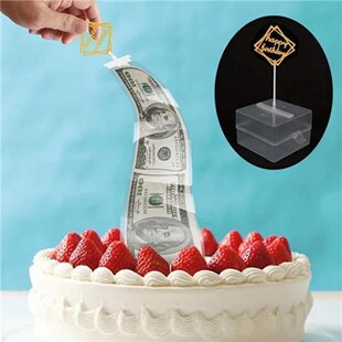 Gift-Box Napkin Cake-Parent Money Surprise Birthday Birthday