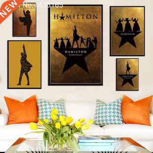 Posters and Prints American Hamilton Musical Art Poster Wal