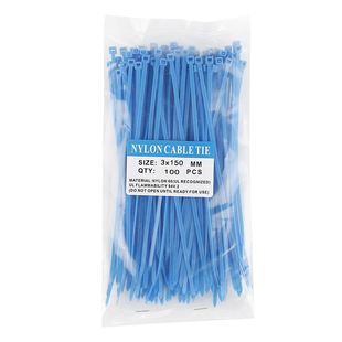 100PCS 150mm Self locking Nylon Cable Ties Plastic Zip Tie
