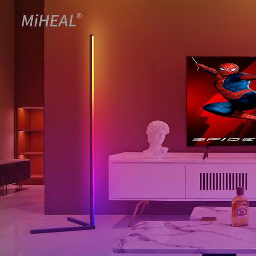RGB LED Floor lamp Indoor Home Decoration Modern Corner Floo
