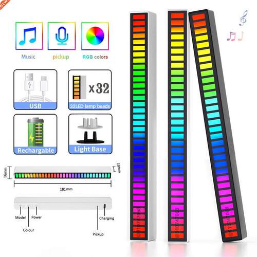 RGB Sound Control Rhythm light bar App Control Pickup Voice