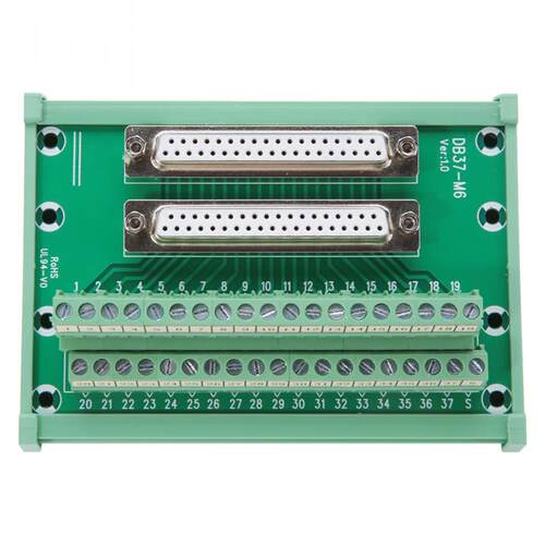 DB7-M6 Double Female Head DIN Rail Mount Interface Module T