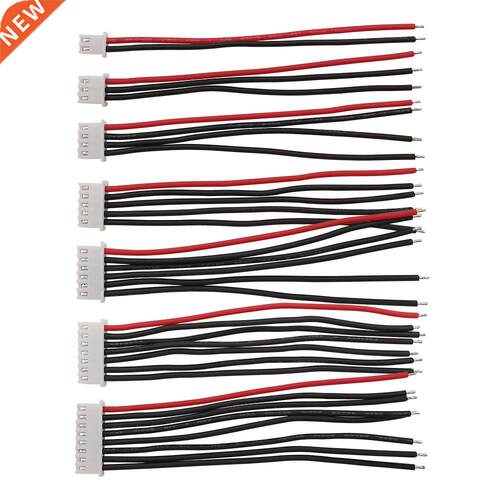 10Pcs 100mm JST-XH 1S 2S 3S 4S 5S 6S 7S Connector Plug Balan