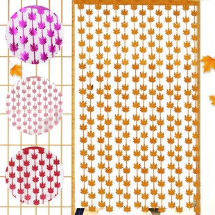 Maple Leaf Rain Silk Curtain Wedding Birthday Decoration