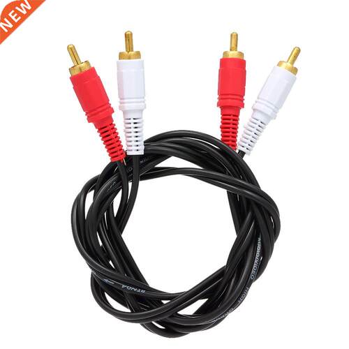1.5 Meter Gold Plated RCA Audio Cable 2 RCA Male to 2 RCA Ma