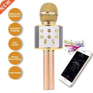 Handheld Bluetooth Microphone Karaoke Mini Home KTV Micropho