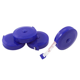 4Pcs Blue Retractable Tailors Measure Tape Ruler Metric 150c