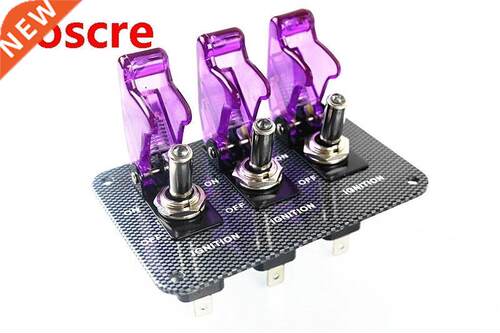 12V Switch Car Racing On Off Aircraft Type LED Toggle Switc