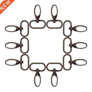 10pcs Metal Swivel Trigger Dog Buckle Keyring Key Chain Ring