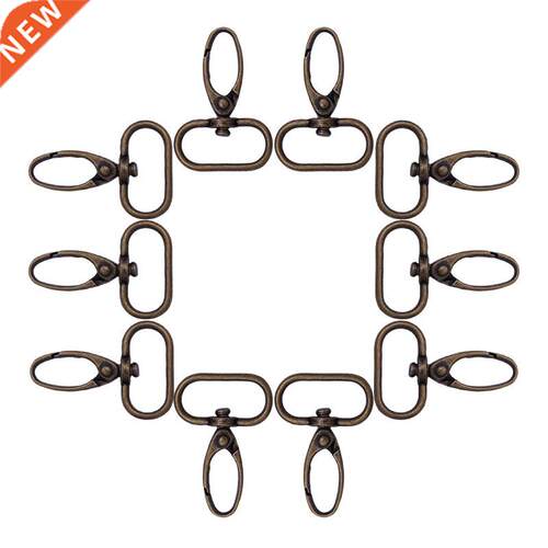 10pcs Metal Swivel Trigger Dog Buckle Keyring Key Chain Ring