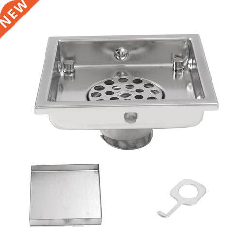 304 Shower Drain Invisible Grate Floor Drain Square Floor