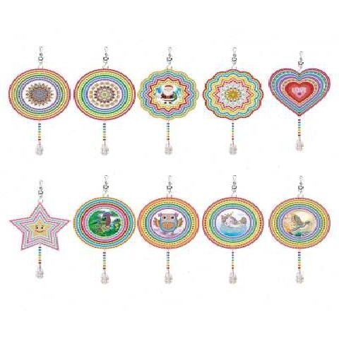 5D DIY Diamond Painting Rotatable Wind Chime Double-sided