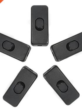 5pcs ON/OFF Inline Switch Black Inline Table Lamp Desk Light