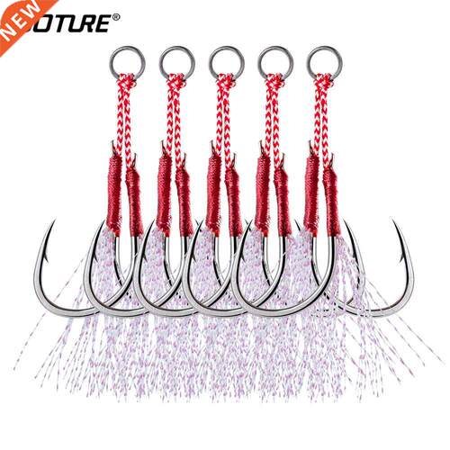 Goture 5pcs/lot Corbon Steel Double Hooks #1 #2 #3 #4 Strong