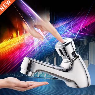 Auto Self Closing Water Saving Tap Bathroom Basin Cold Fauce