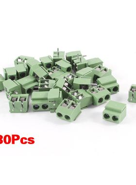 10x 30Pcs 2 Pole 5mm Pitch PCB Mount Screw Terminal Block 8A