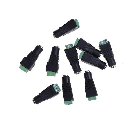 Female DC Power Jack Connector Crimp Terminal Block Plug Ada