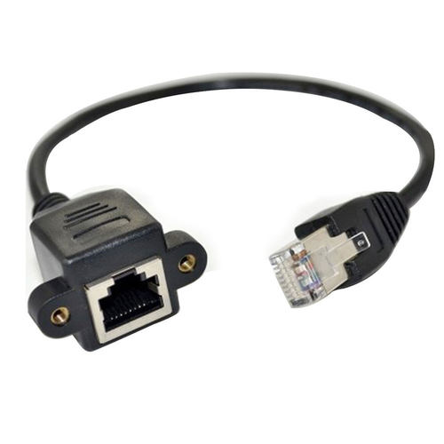 0.3-5m RJ45 Screw Ethernet LAN Network Panel Mount Male To F