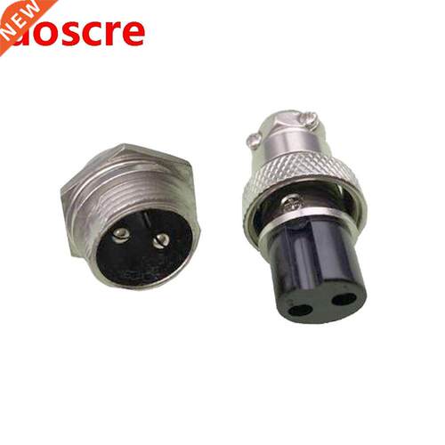 2 PIN 16mm GX16-2 Screw Aviation Connector Plug The Aviation