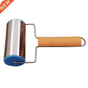 T Shape Rolling Pin Wood Handle Stainless Steel Pastry Dough