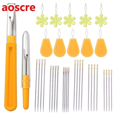 36PCS Sewing Kit Hand Sewing Needle Seam Ripper Needle Thre