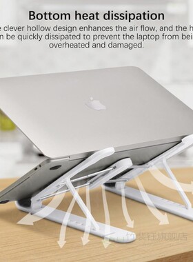GOOJODOQ Portable Laptop Holder for MacBook Pro Notebook Fol