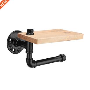 Vintage Handicraft Indurial Wall Mount Wood orage Shelf