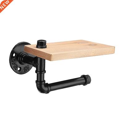 Vintage Handicraft Indurial Wall Mount Wood orage Shelf