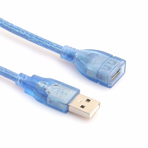 30cm USB 2.0 Extension Cable Blue Male To Female USB Extensi
