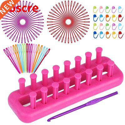 Weaving Loom Knitting Kit With Kniting Needles And Marker F