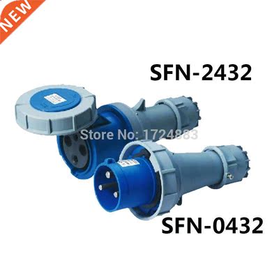 125A 3 pole connector Industrial malefemale plugs SFN-0432/