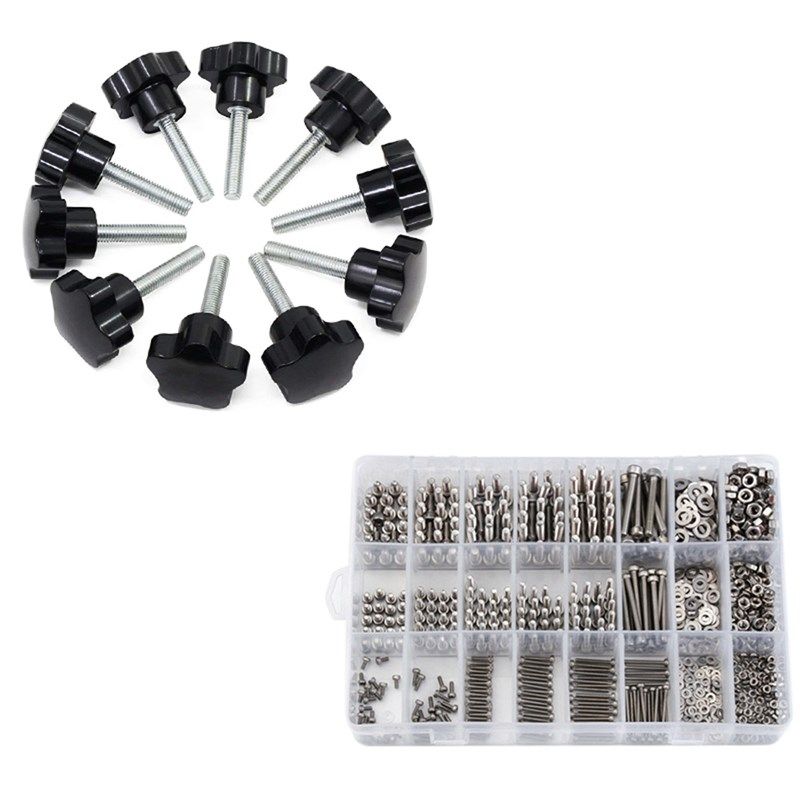 1080pcs m2/m3/m4 stainless steel hex socket bolt and nuts