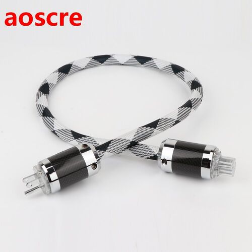 High quality Hi-End OCC 4square Power Cable US AC Power Cord