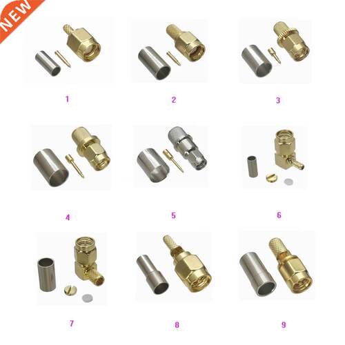 1Pcs SMA Male Plug Crimp RG16 RG174 LMR100 / RG58 RG142 LMR