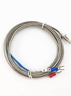 3/2/1M K-Type Thermocouple Control M6 Thread Screw Probe Tem