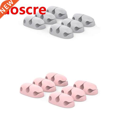 Desktop Cable Organier, Stora Cable Holder, Silicone Cabl