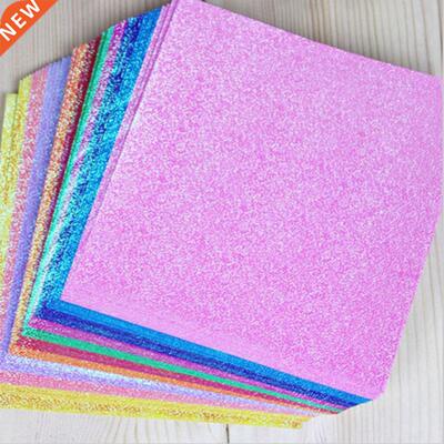 50Pcs/Pack Square Origami Glitter Papers Art Metal Cutting D