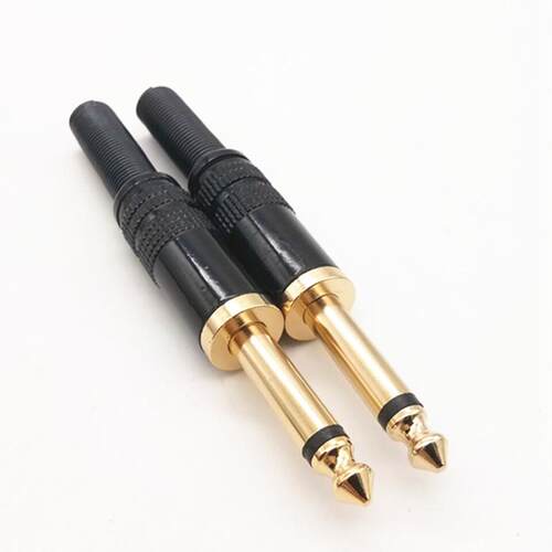 6.5 Mono Male Plug Microphone Plug Assembly Wire Connector A
