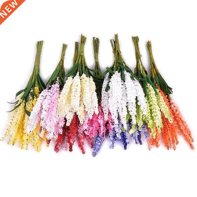 10PCs/lot Lavender Artificial Flowers Bouquet PE Foam Fake F